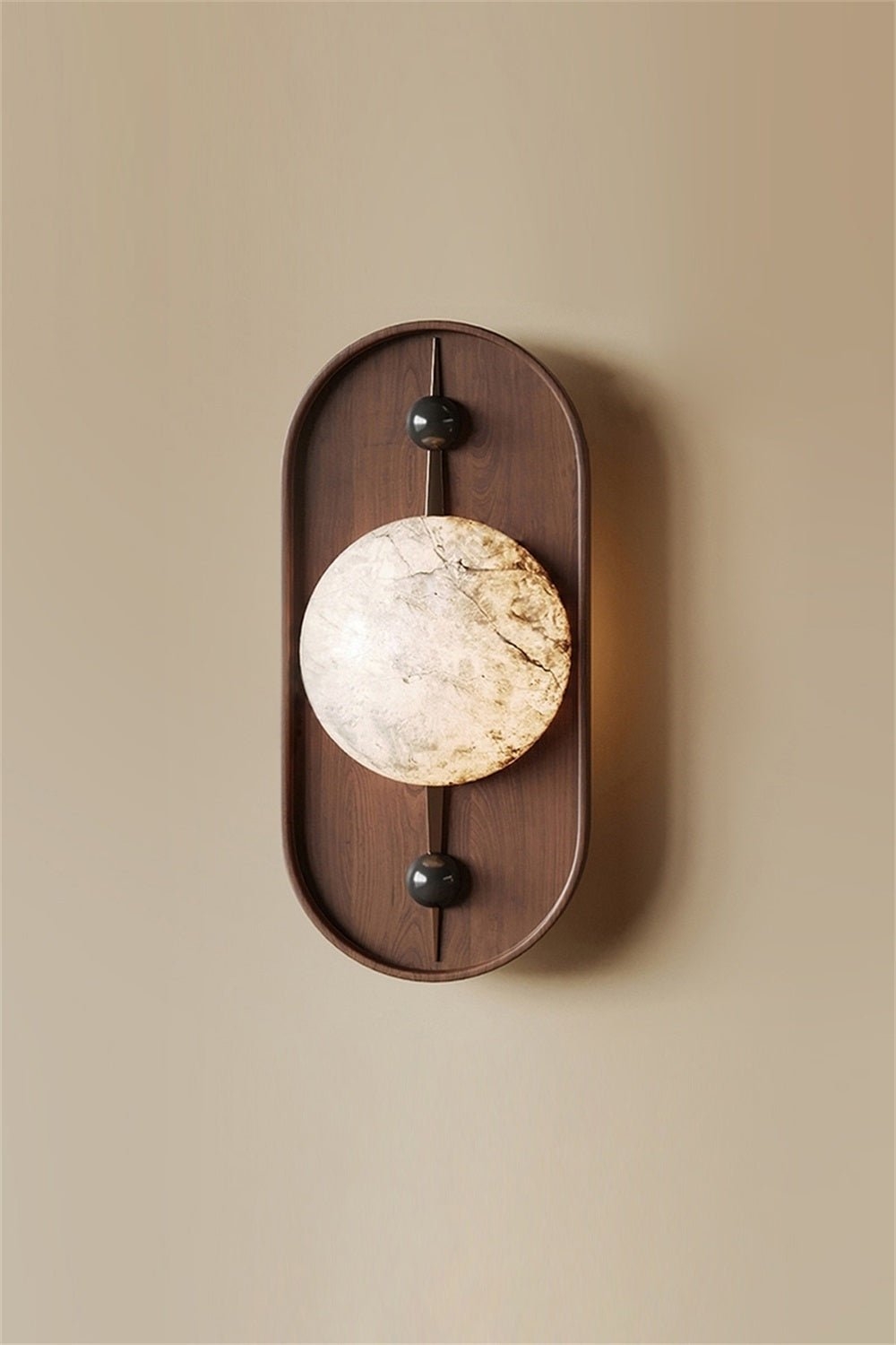Bezel Alabaster Wall Lamp T1617
