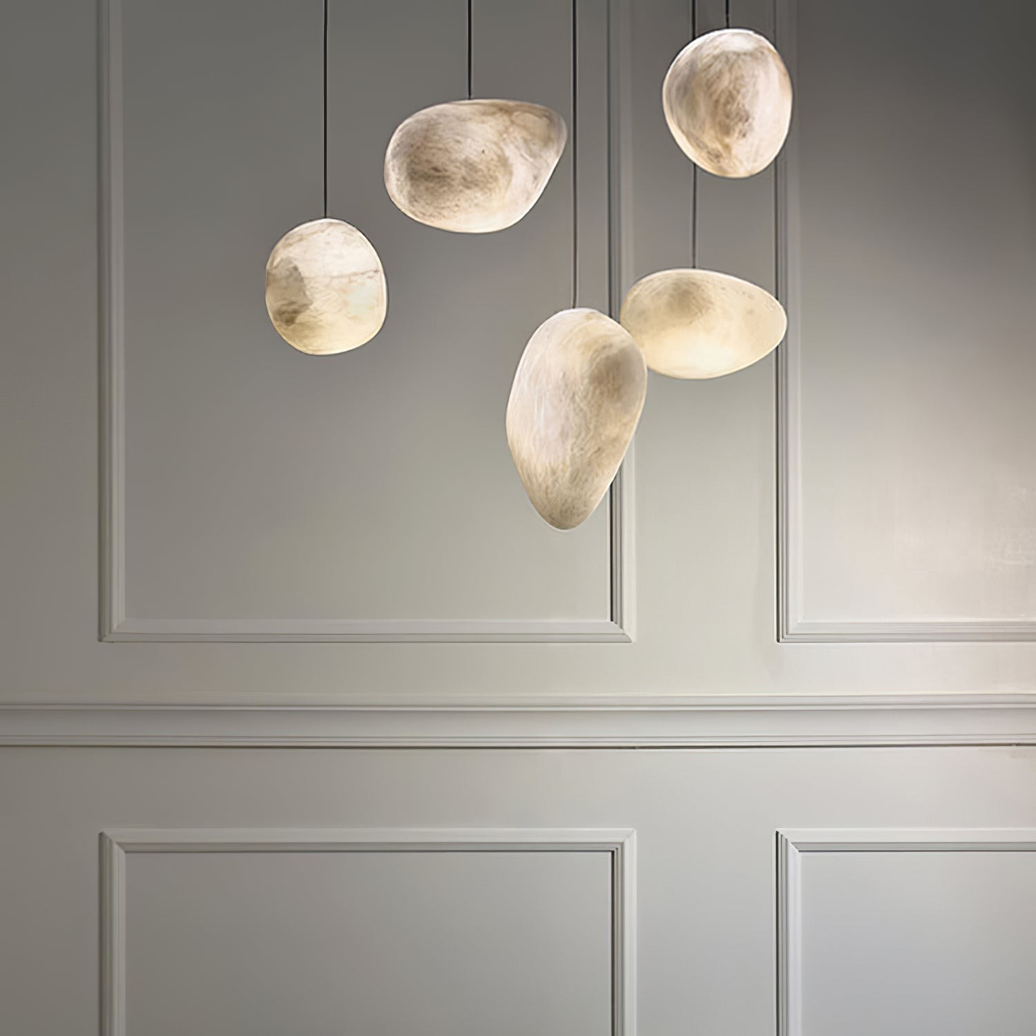 Pebbles Alabaster Pendant Lamp M334