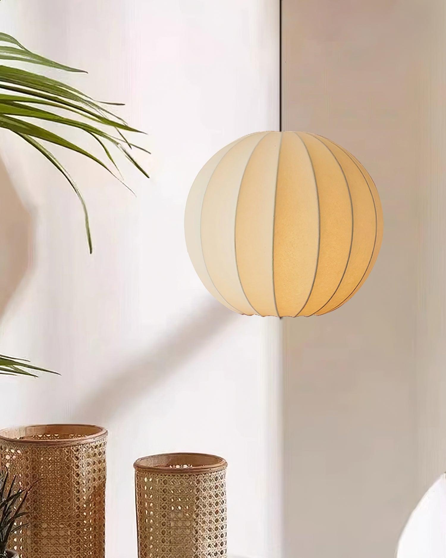 Creative Japanese Minimalist Silk Pendant Lamp For Restaurant M357