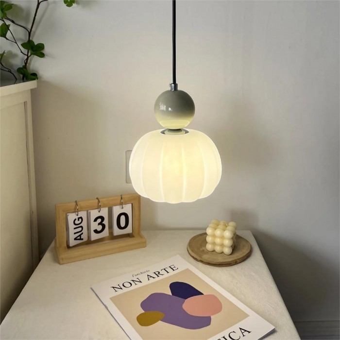 Ornavigo Cream Bauhaus Pumpkin Pendant — Living Room & Dining Area S199