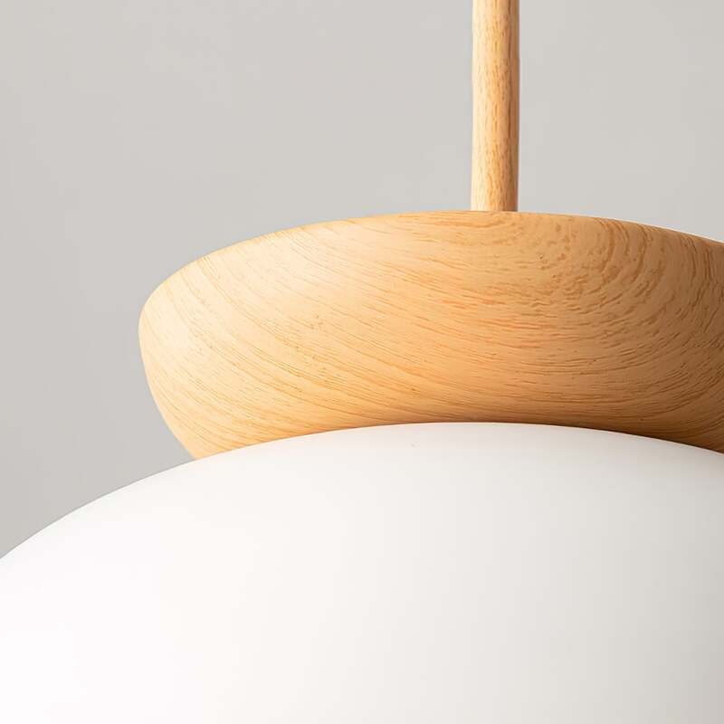 Nordic Semi Wooden Pendant Light S63