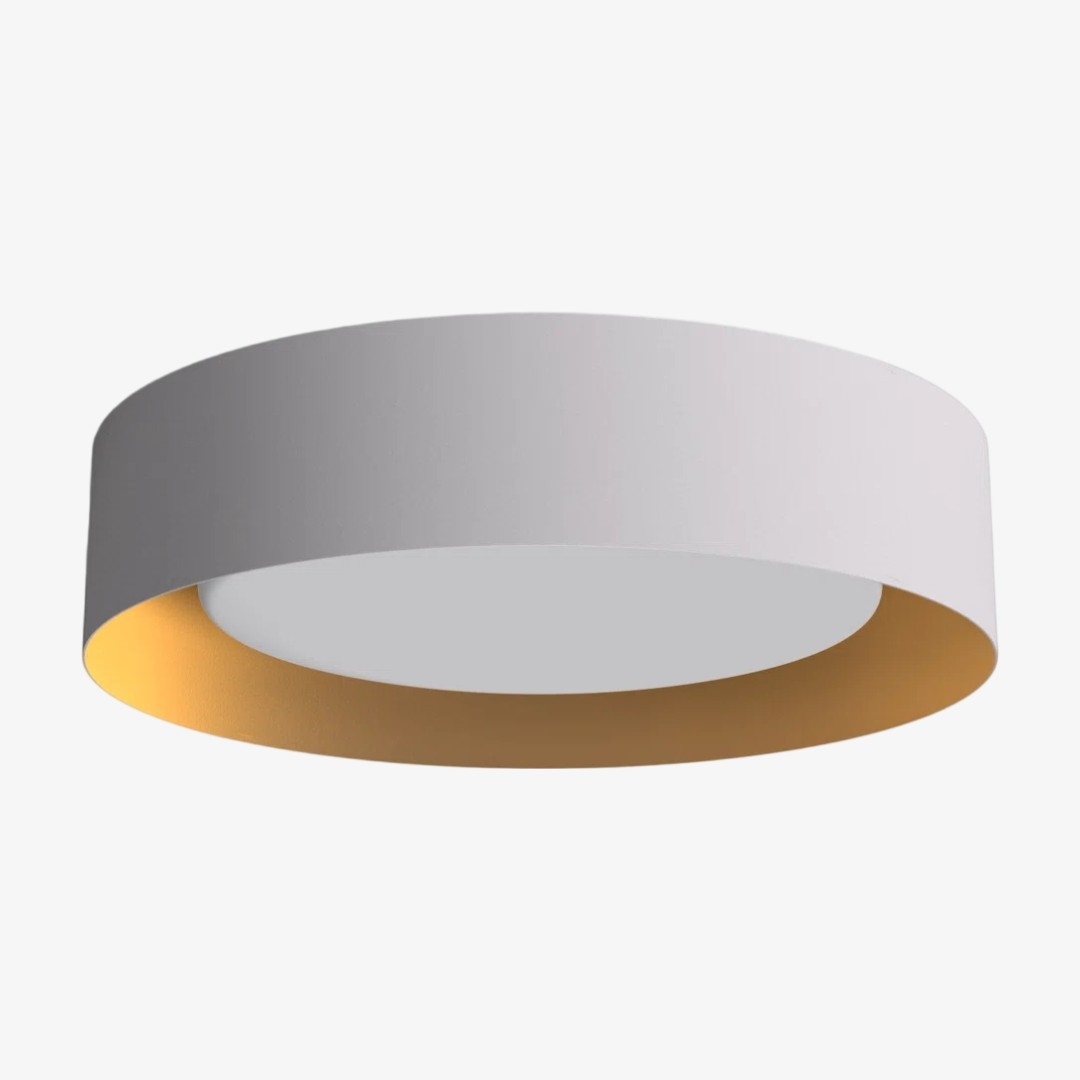Velcora Contemporary Metal Flush Mount Ceiling Light - Elegant Drum Ceiling Fixture for Bedroom T1125