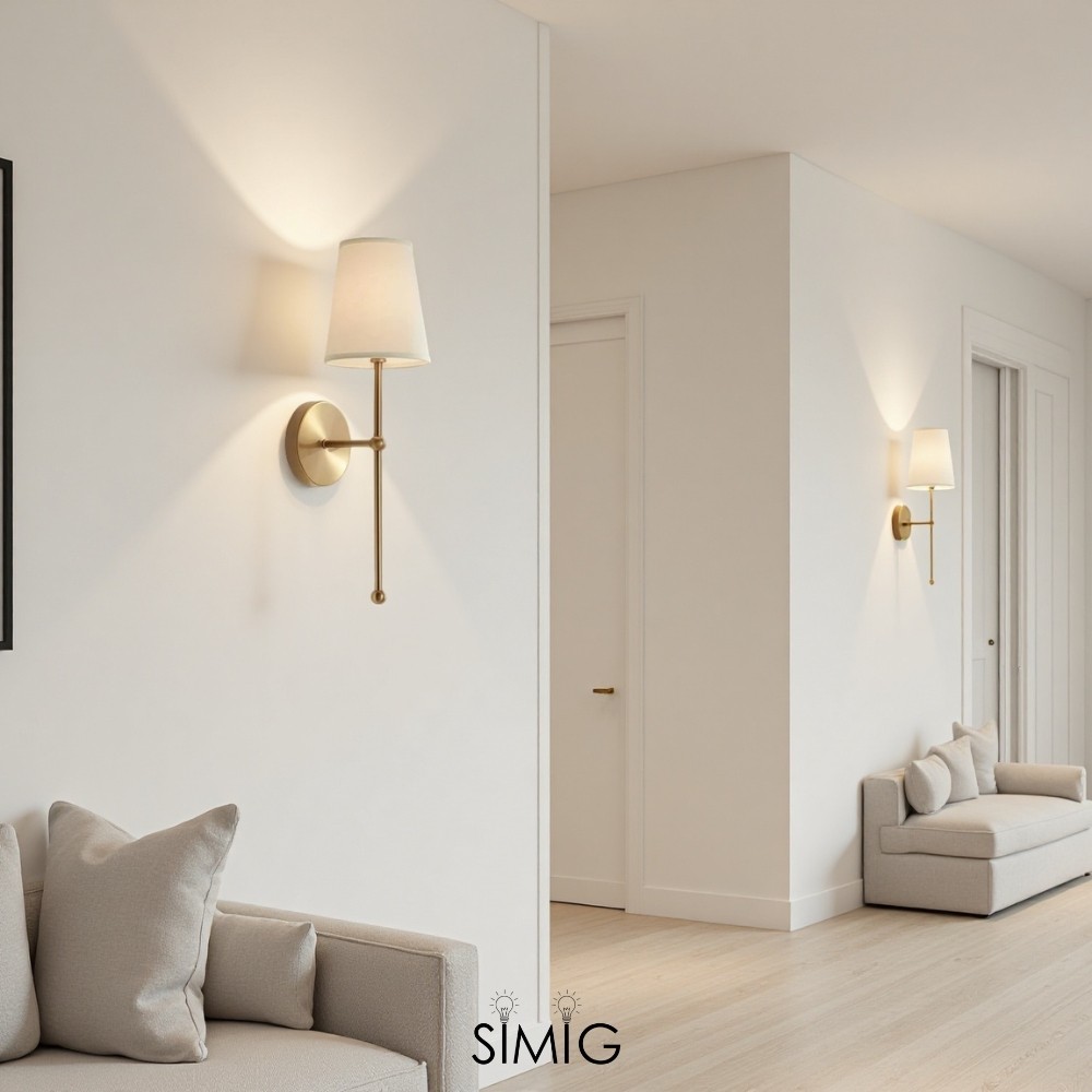 Modern Gold Wall Lamp ‑ Minimalist Design for Stylish Interiors  G21