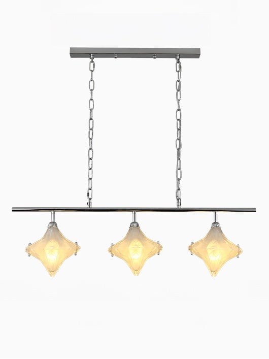 Art Deco Star Linear Pendant Light - Elegant Lighting for Kitchen Island - Astris Cassiopeia T440