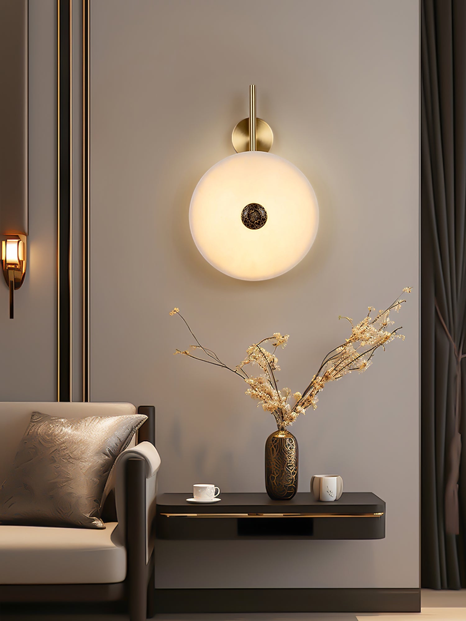 Alabaster Eclipse Wall Light T1616