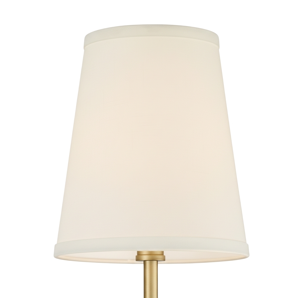 Meshara Minimalist Gold Wall Lamp - Metal and Fabric Material for Living Room T1176