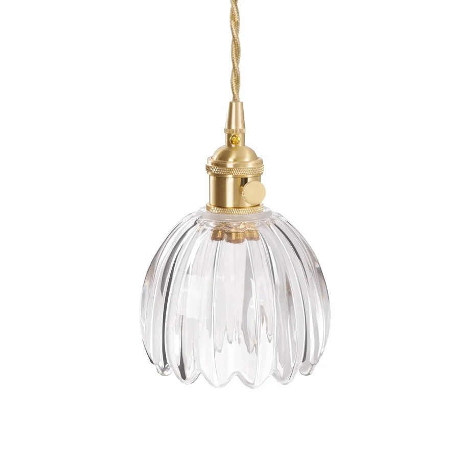 Japanese Retro Glass Flower Pendant Light S17