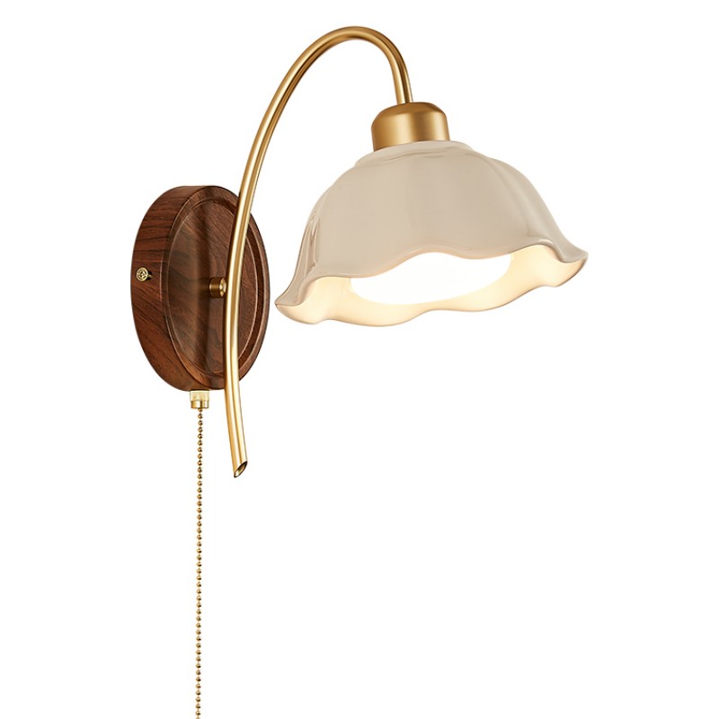 Wabi Sabi Style Ceramic Wall Lamp