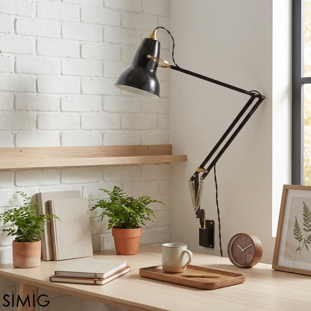 Modryx Modern Adjustable Wall Lamp - Focused Task Light for Office T576