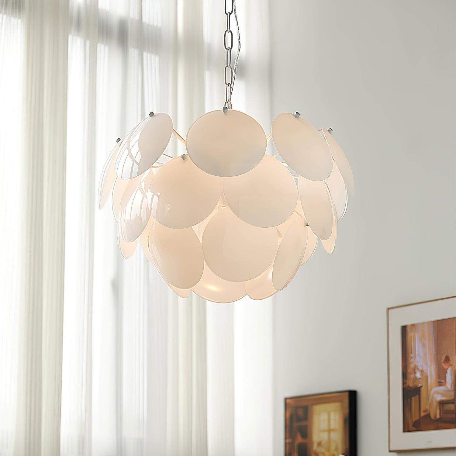 Luxury Fashion Luminous Petal Glass Chandelier M538