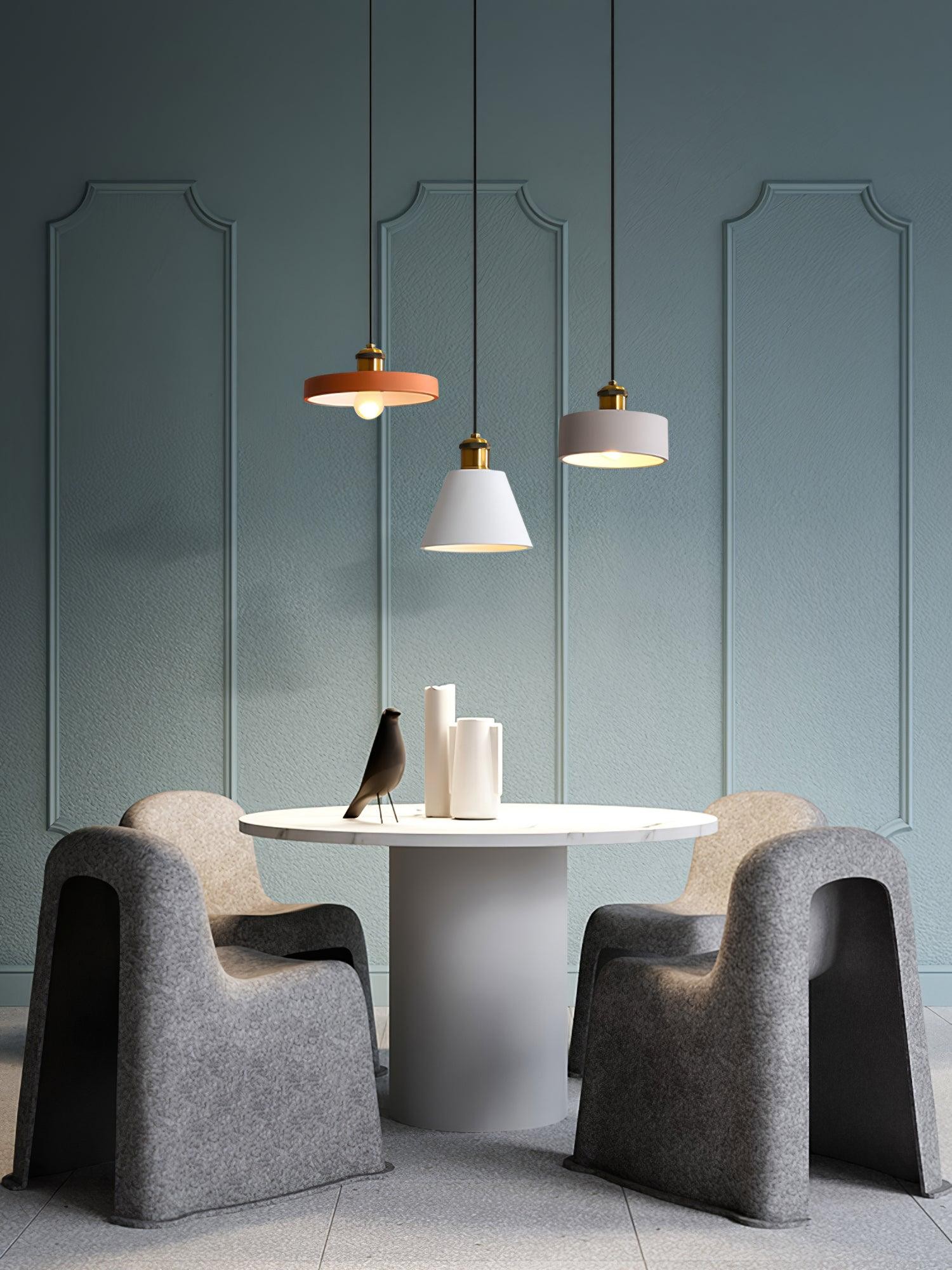 Modern Resin Geometric Pendant Lamp M326