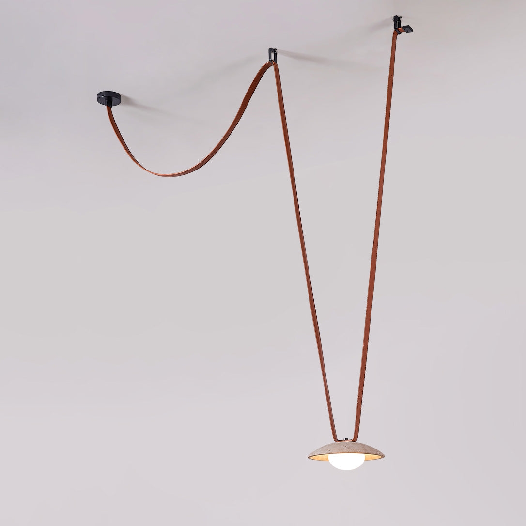 Light Rail Leather Pendant Lamp T1912