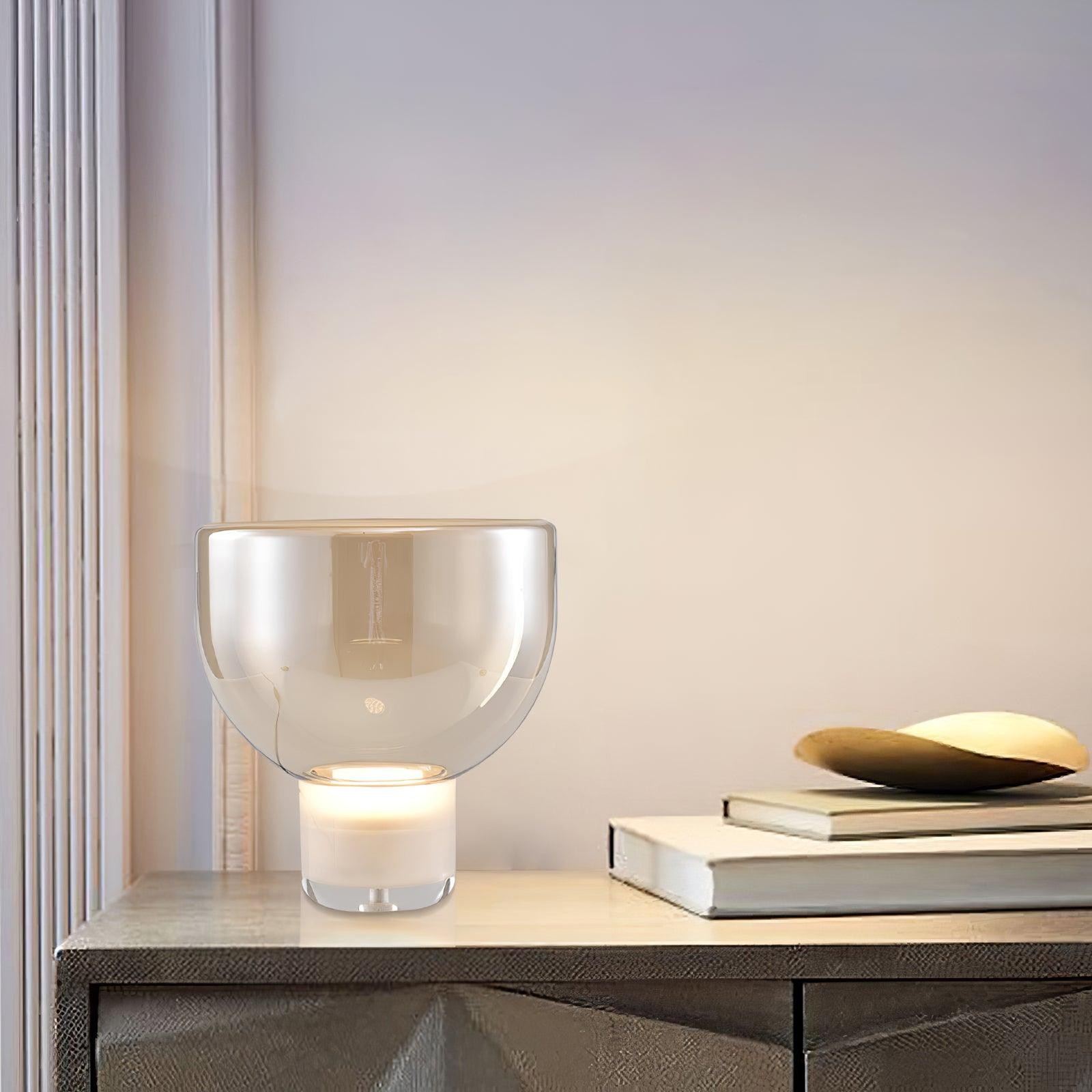 Nordic Simple Modern Luxury Glass Table Lamp For Study Room M394