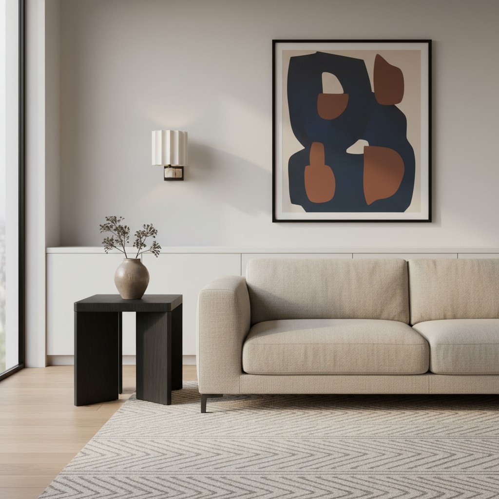Cavilon Wall Light - Sculpted Linen Shade with Marble Arm T653