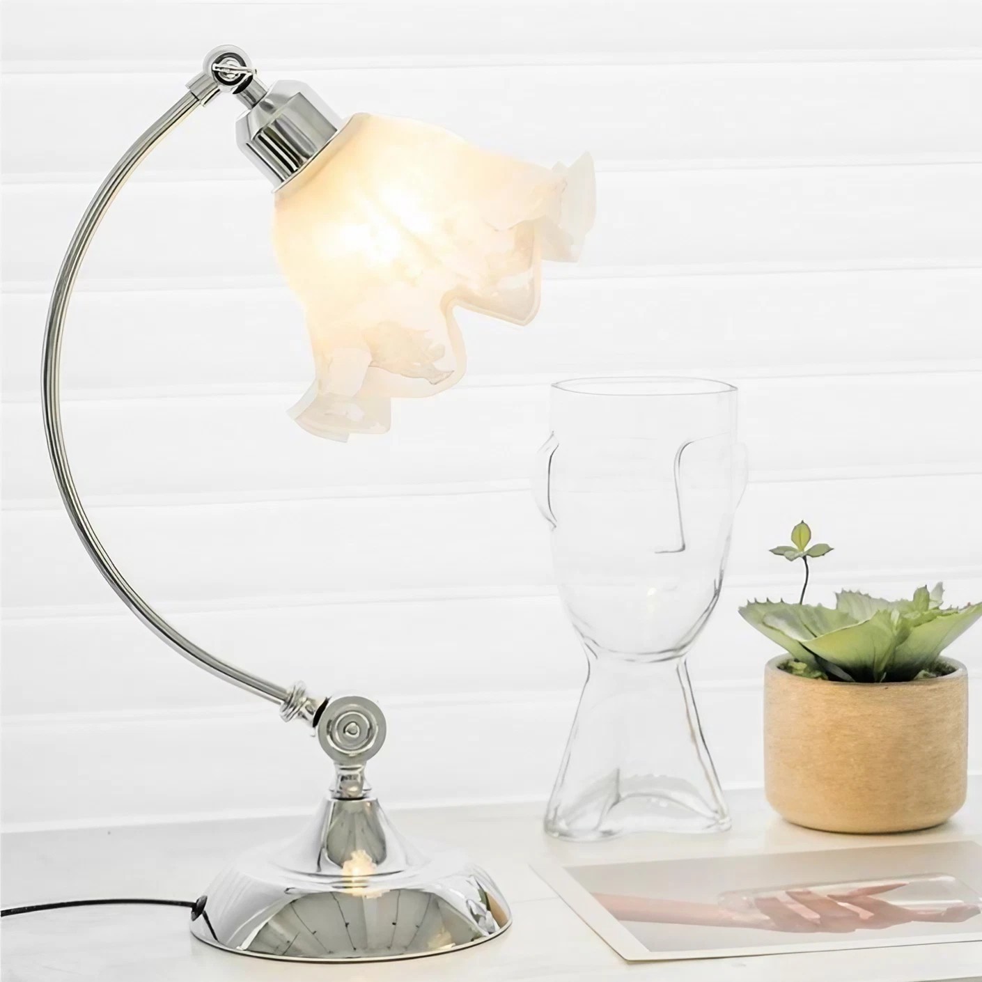 Cordless Adjustable Desk Lamp for Bedroom