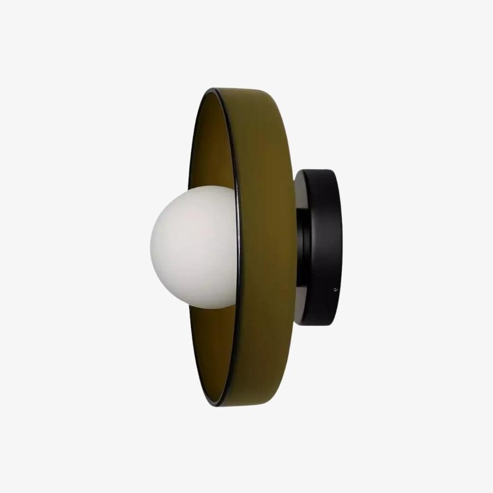 Kalo Blown Glass Disc Orb Flush Mount and Wall Sconce T662