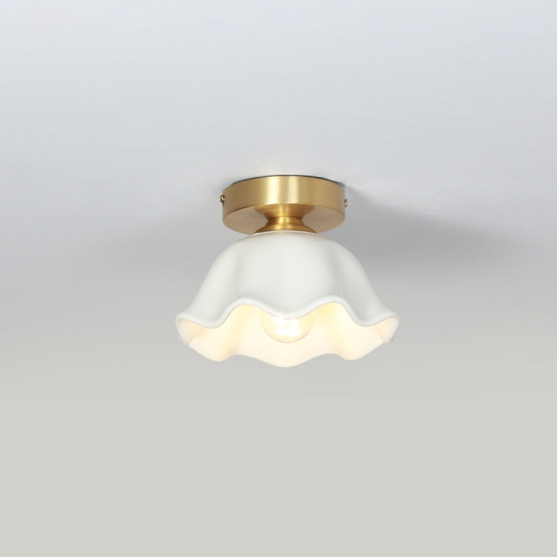 Blossom Glow Mid-Century Ceramic Ceiling Light T2176
