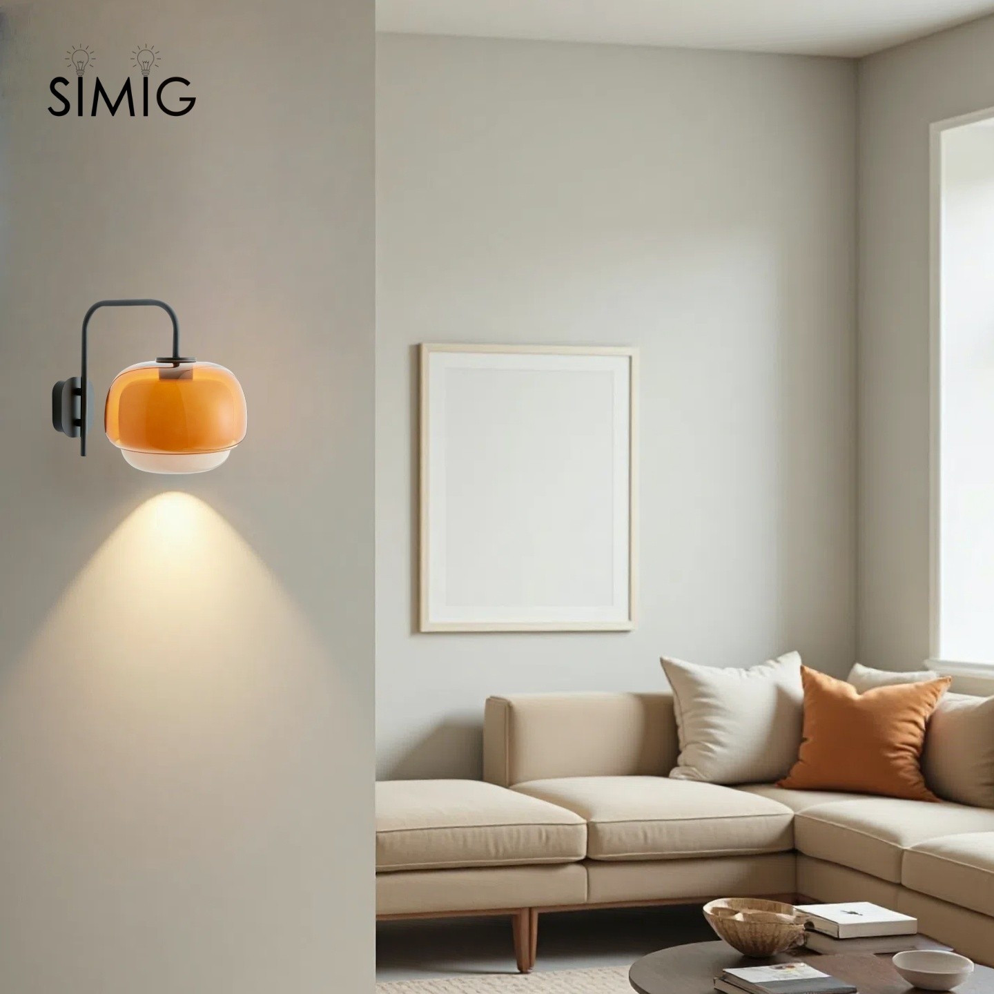 Multi-Layer Color Glass Wall Sconce with Black Metal Frame S237