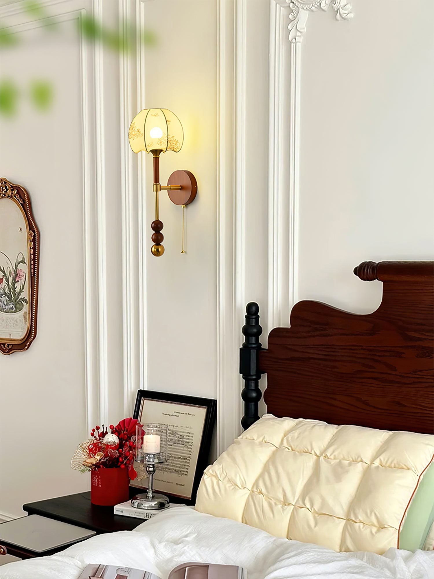 Retro Solid Wood Series Wall Lamp M419