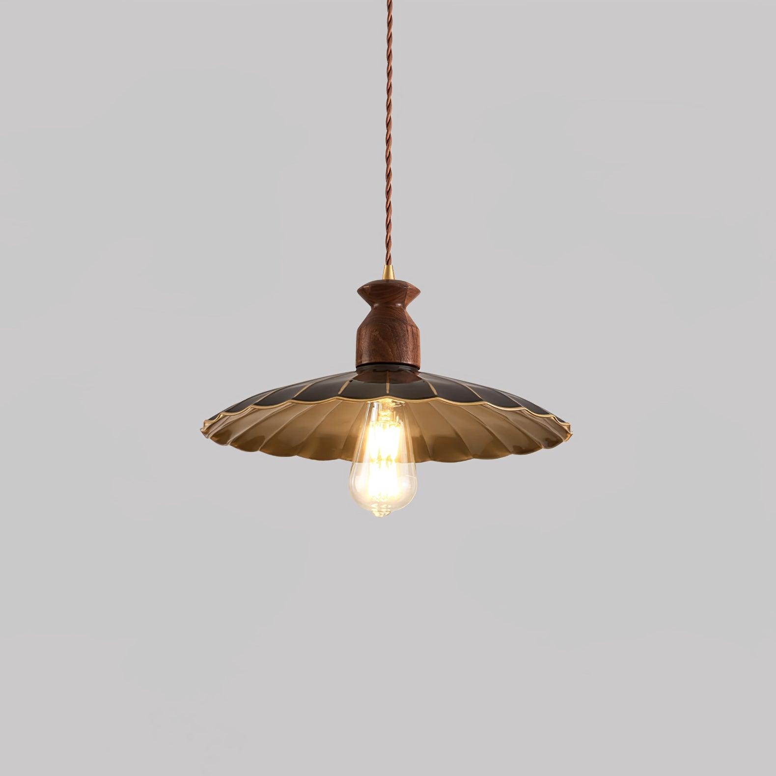 Brass Crest Pendant Light T1581