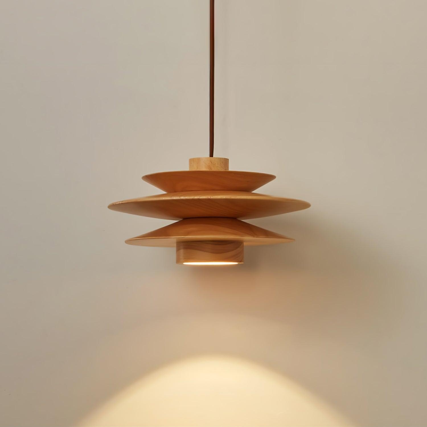 Multi Tiered Disc Pendant Lamp M381