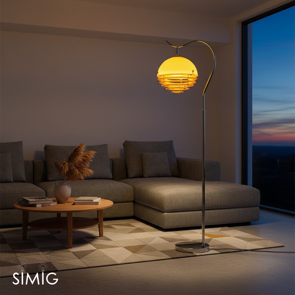 Afterglow Sunset Tiered Floor Lamp - Modern Lamp for Living Rooms G77