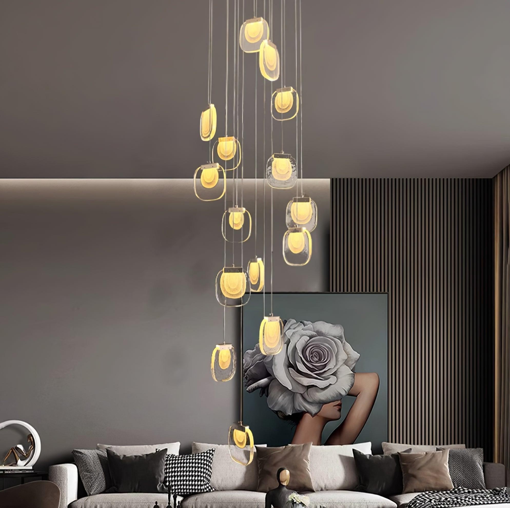 Glass Ripples Pendant Lamp M156