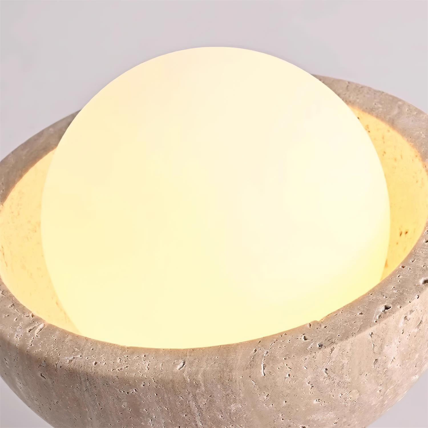 Minimalist Travertine Flush Mount - Mediterranean Style for Entryway M164