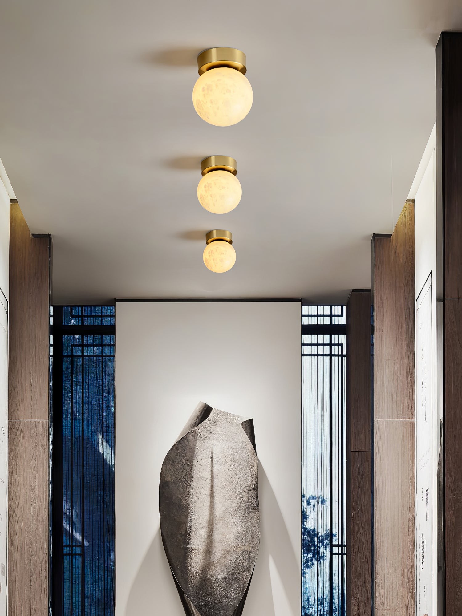 Moon Alabaster Ceiling Lamp M435