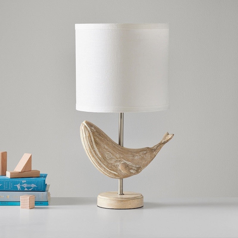 Carved Wood Animal Table Lamp T1745