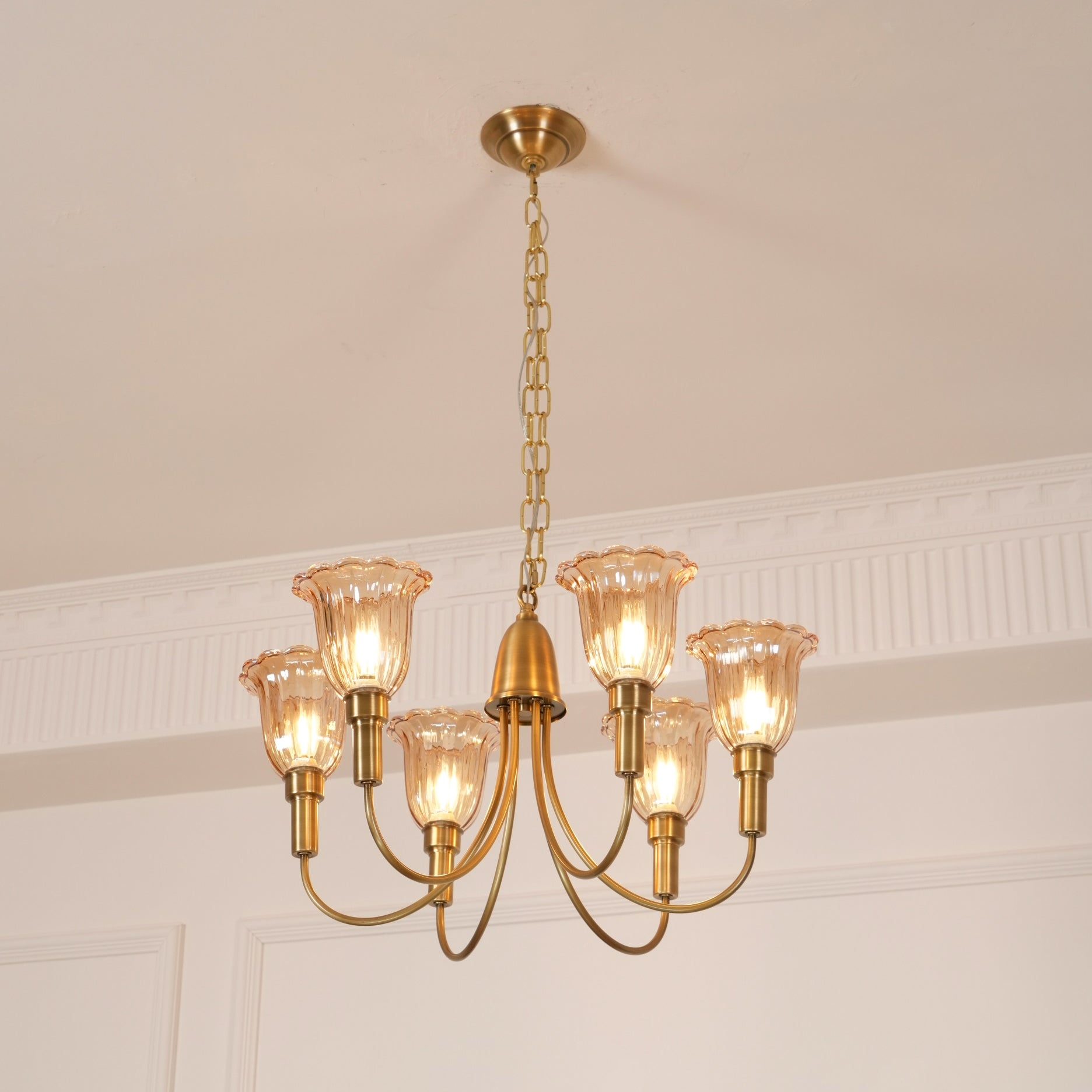Columbia Brass Chandelier T1729