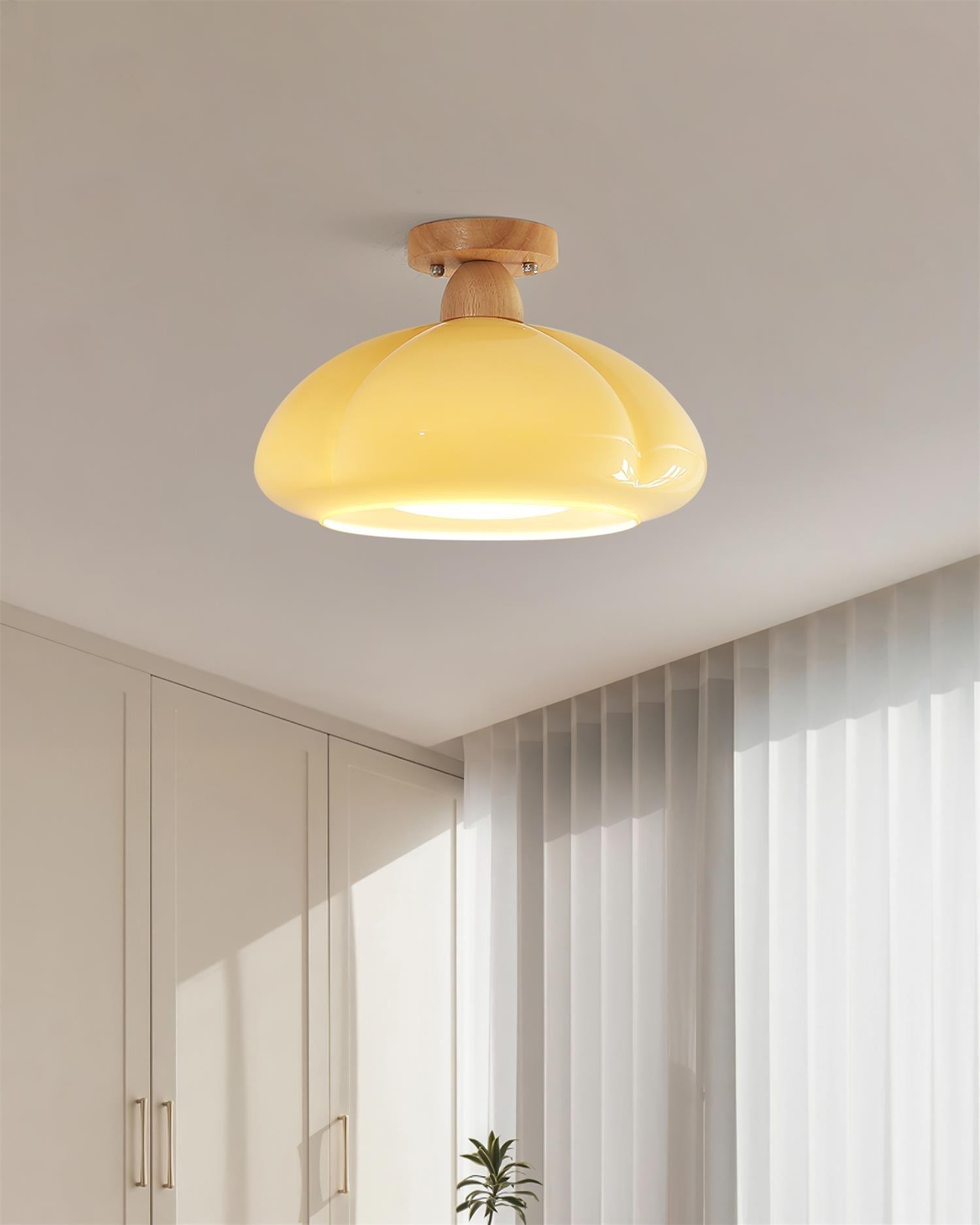 Pumpkin Glass Pendant Light For Kitchen M171