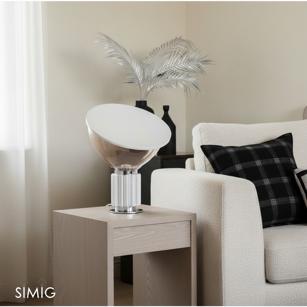 Bowlum Table Lamp - Designer Glass Table Lamp for Bedroom