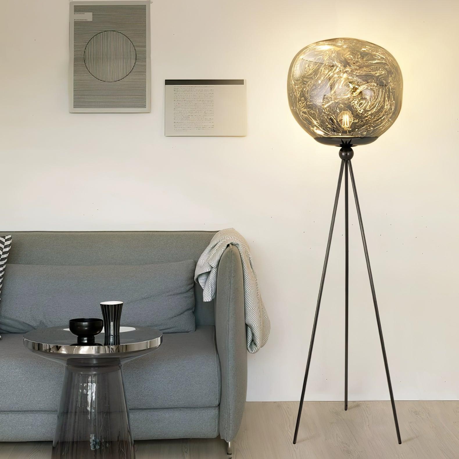 Tripod Irregular Lava Floor Lamp M216