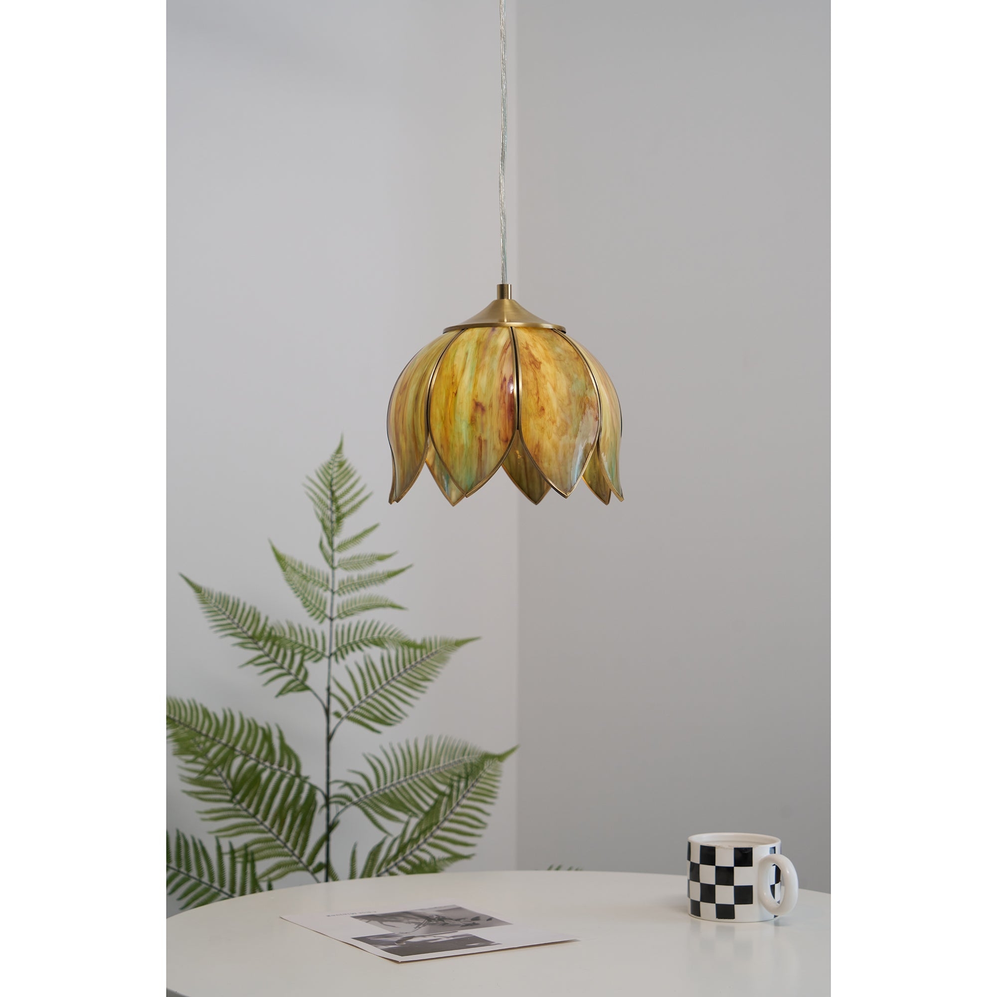 Retro Lotus Pendant Lamp T1806