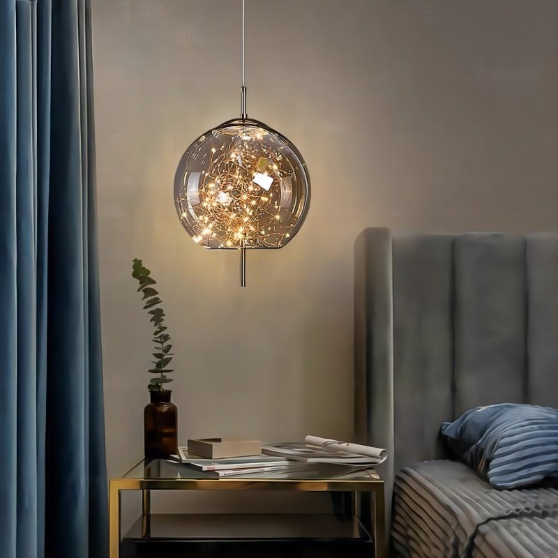 Scandinavian Cylinder Oval Glass Pendant Light M63