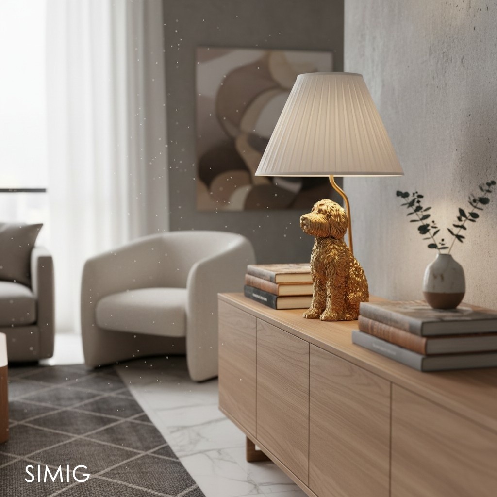 Pawdia Decorative Table Lamp – Cute Animal Design for Bedroom T195