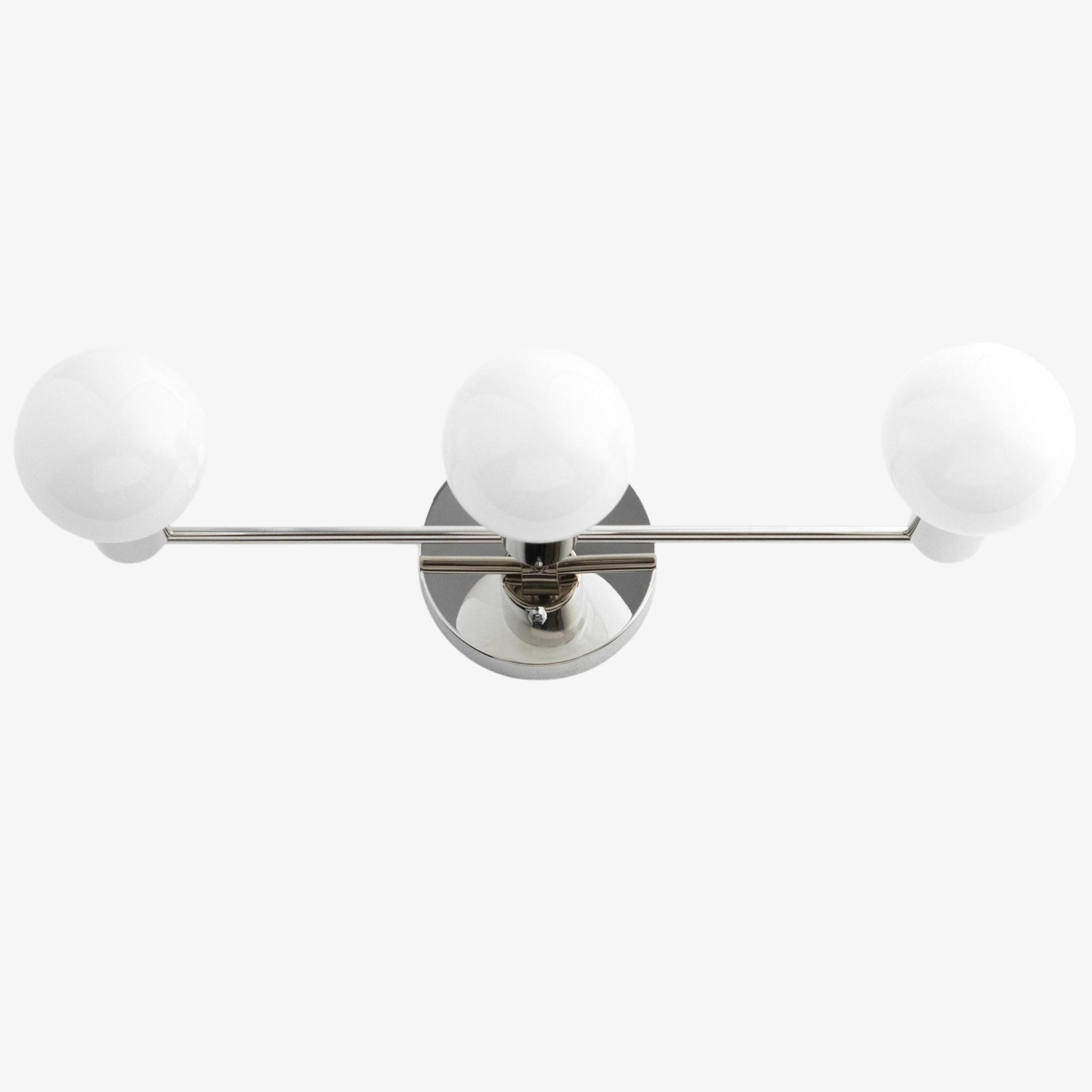 Glorica Glass Mid Century Modern Vanity Light - 3 Light Wall Fixture T385
