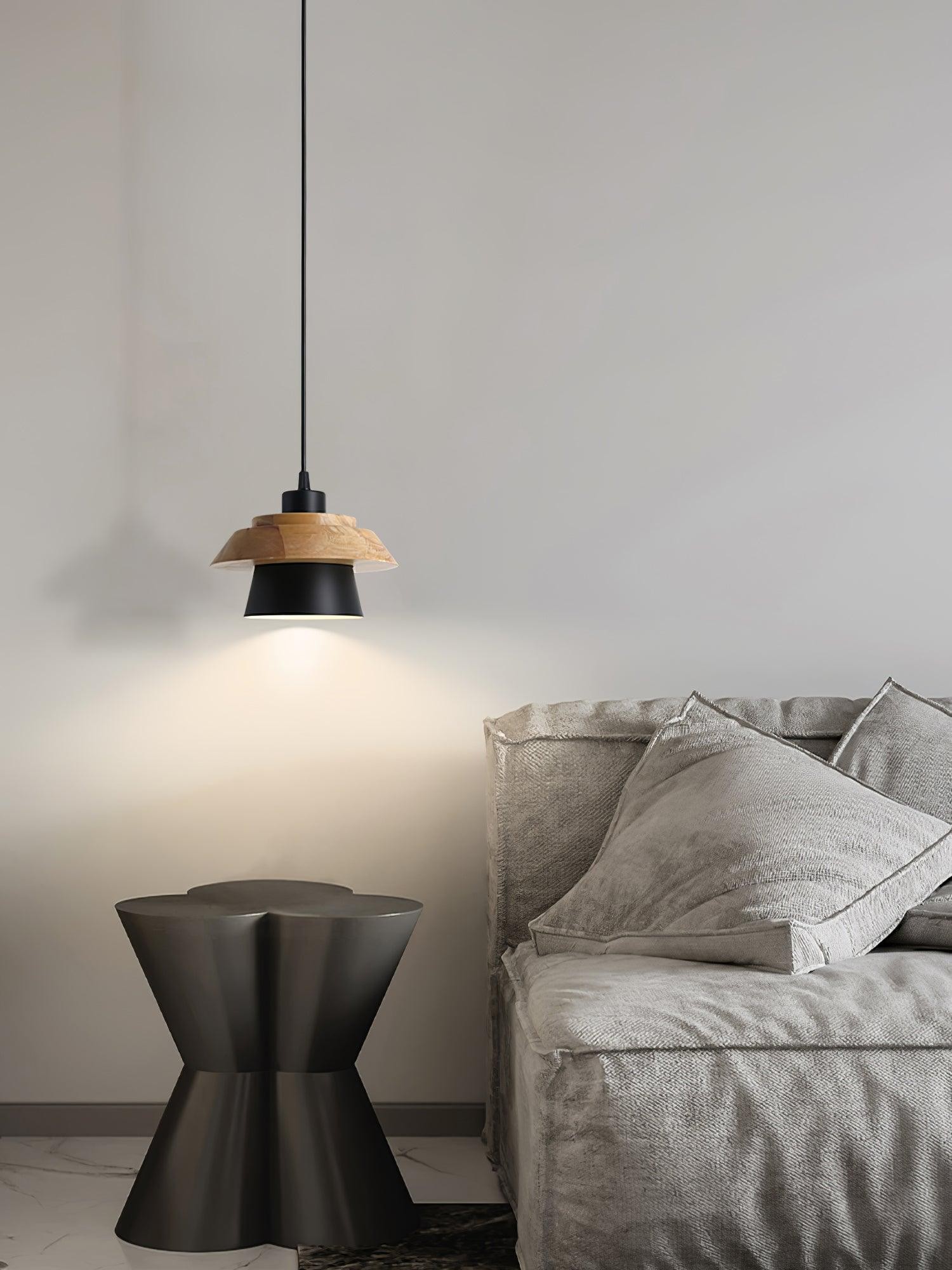 Stone Wood Pendant Lamp M407