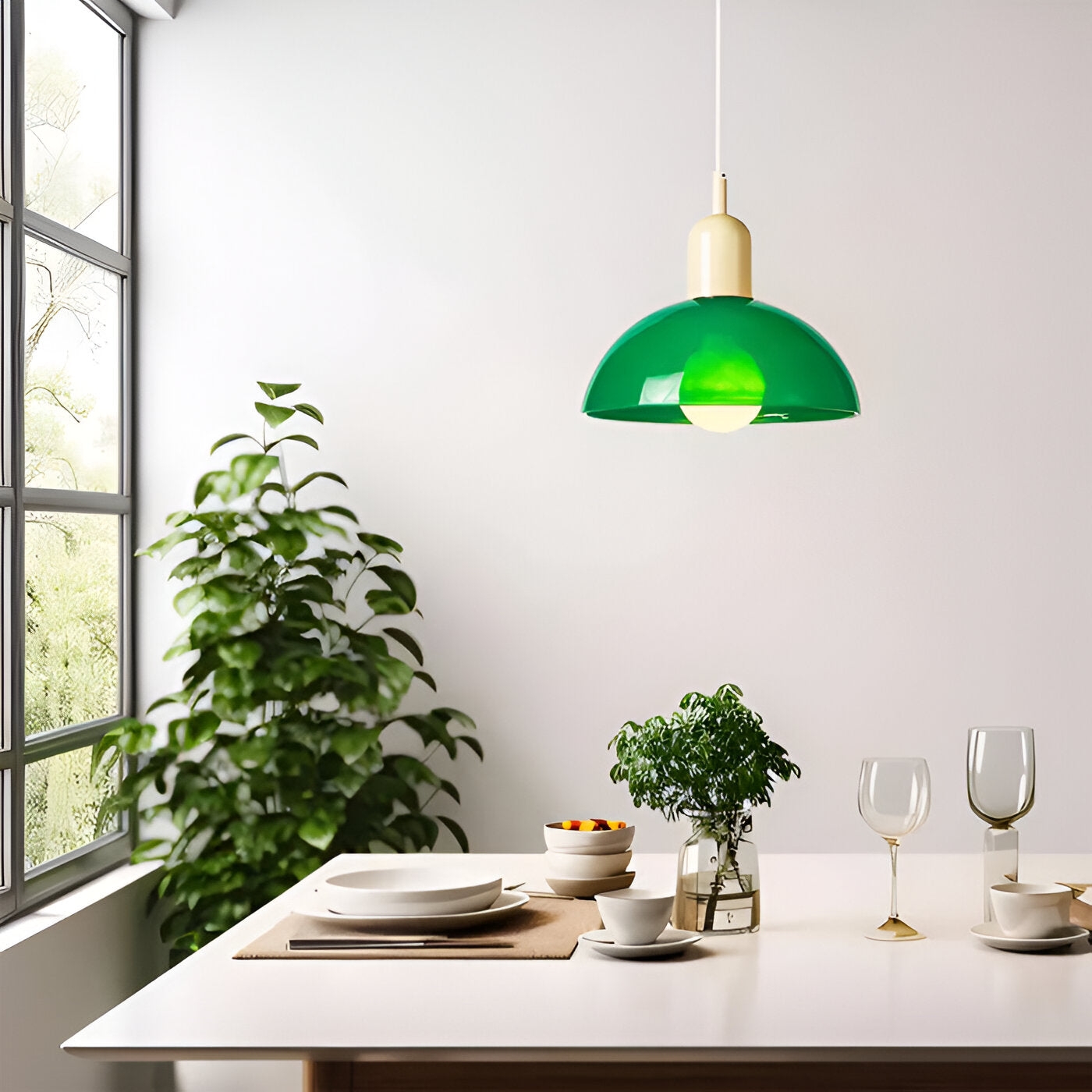 Aurora Nordic Colorful Bowl Pendant Light T2040