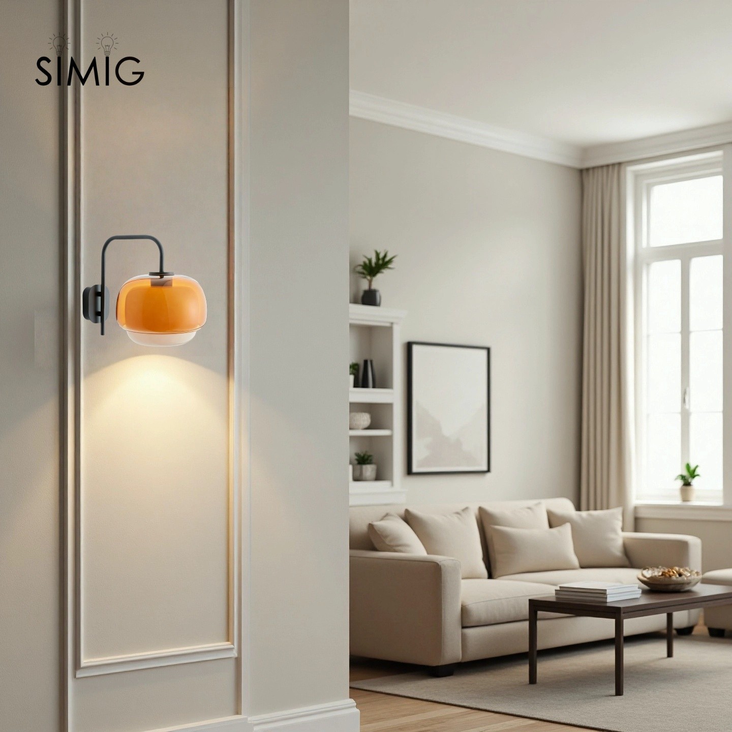 Multi-Layer Color Glass Wall Sconce with Black Metal Frame S237