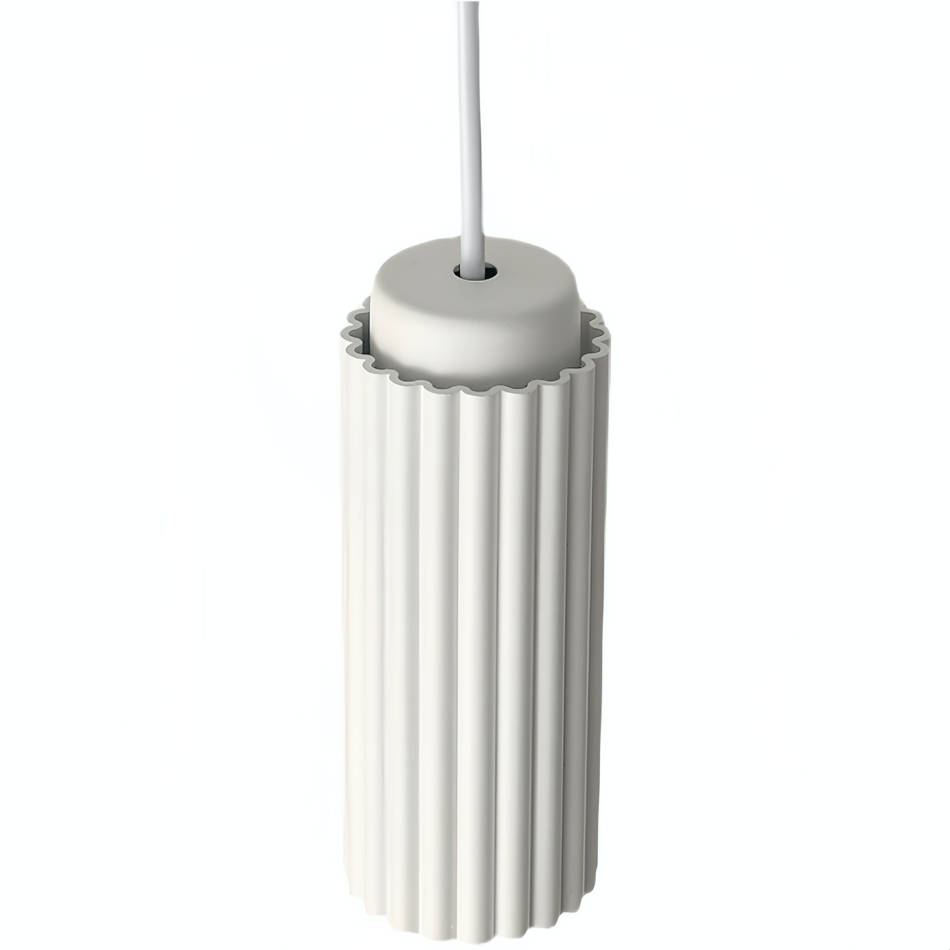 Nordic Cylinder Pendant Light – Textured Minimalist Ambient Lighting S238
