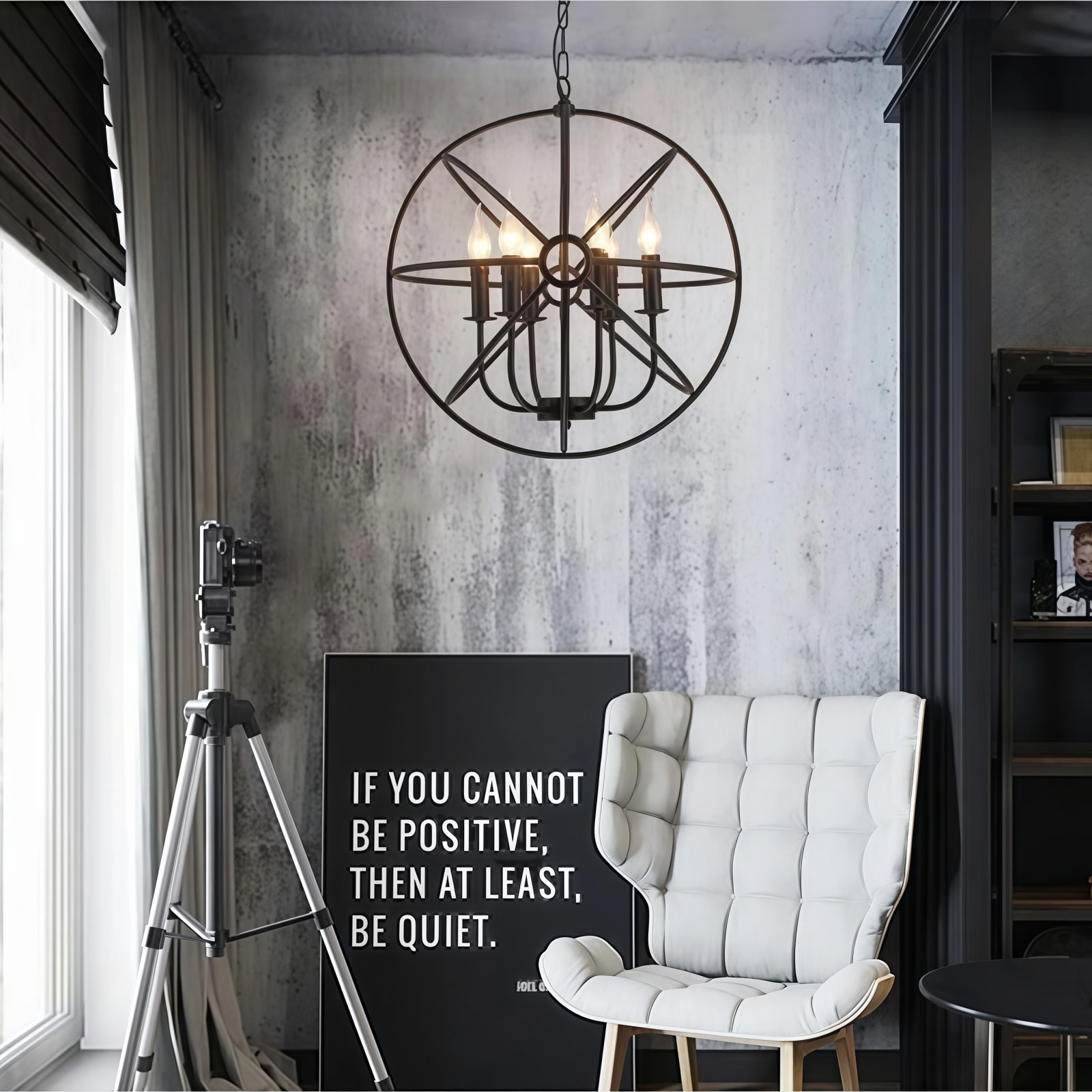 Globe Candle Chandelier