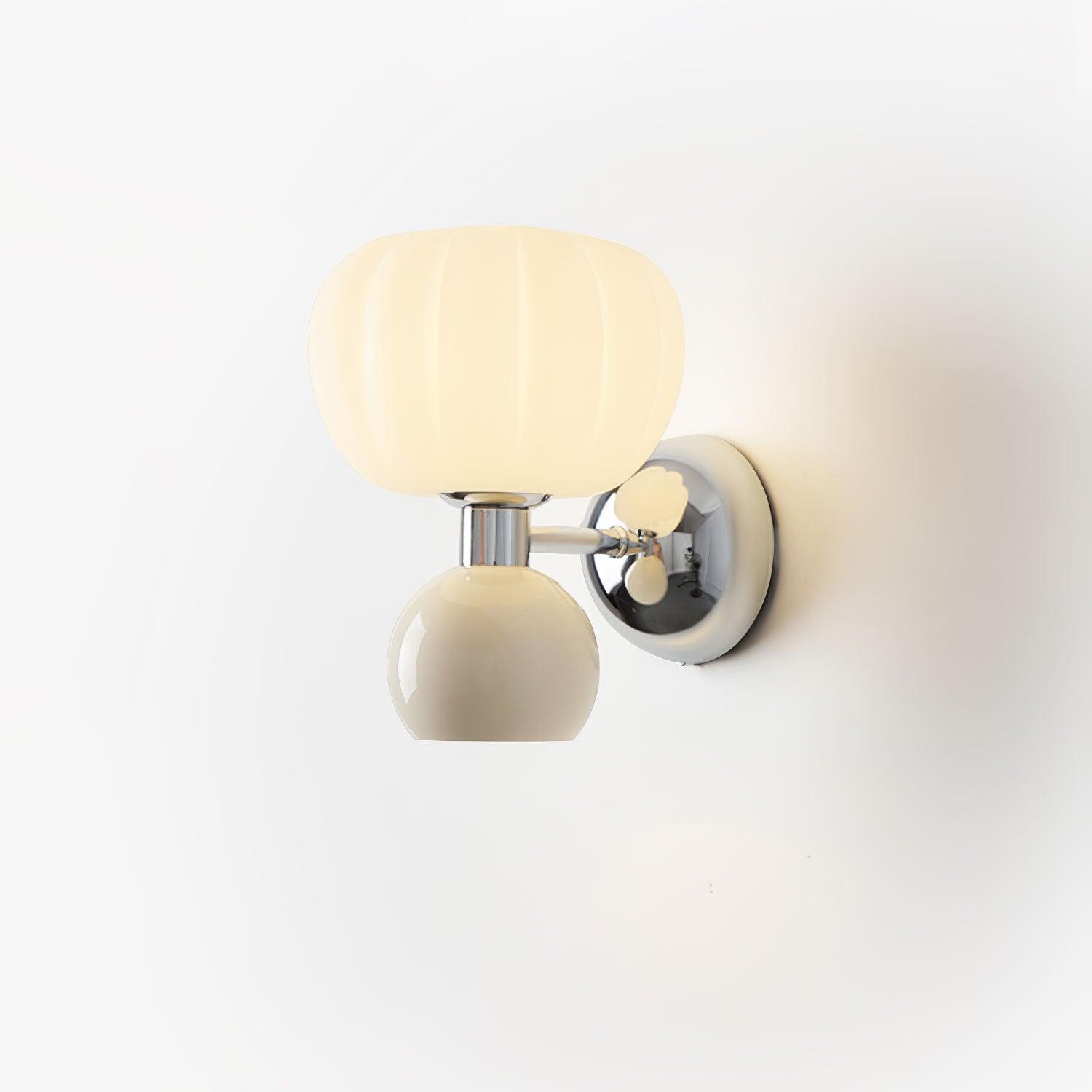 Cream Style Bedroom Bedside Pumpkin Wall Sconce M437