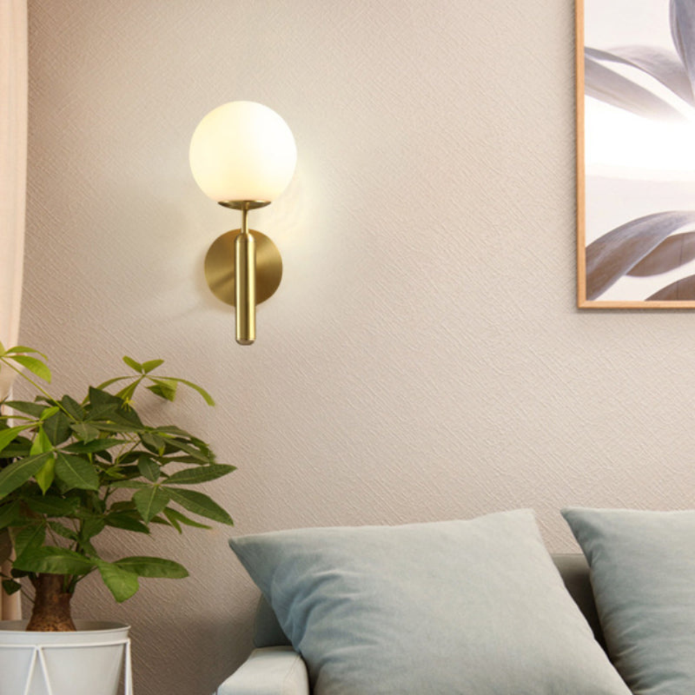 Milky Glow Modern Metal Wall Lamp T2015