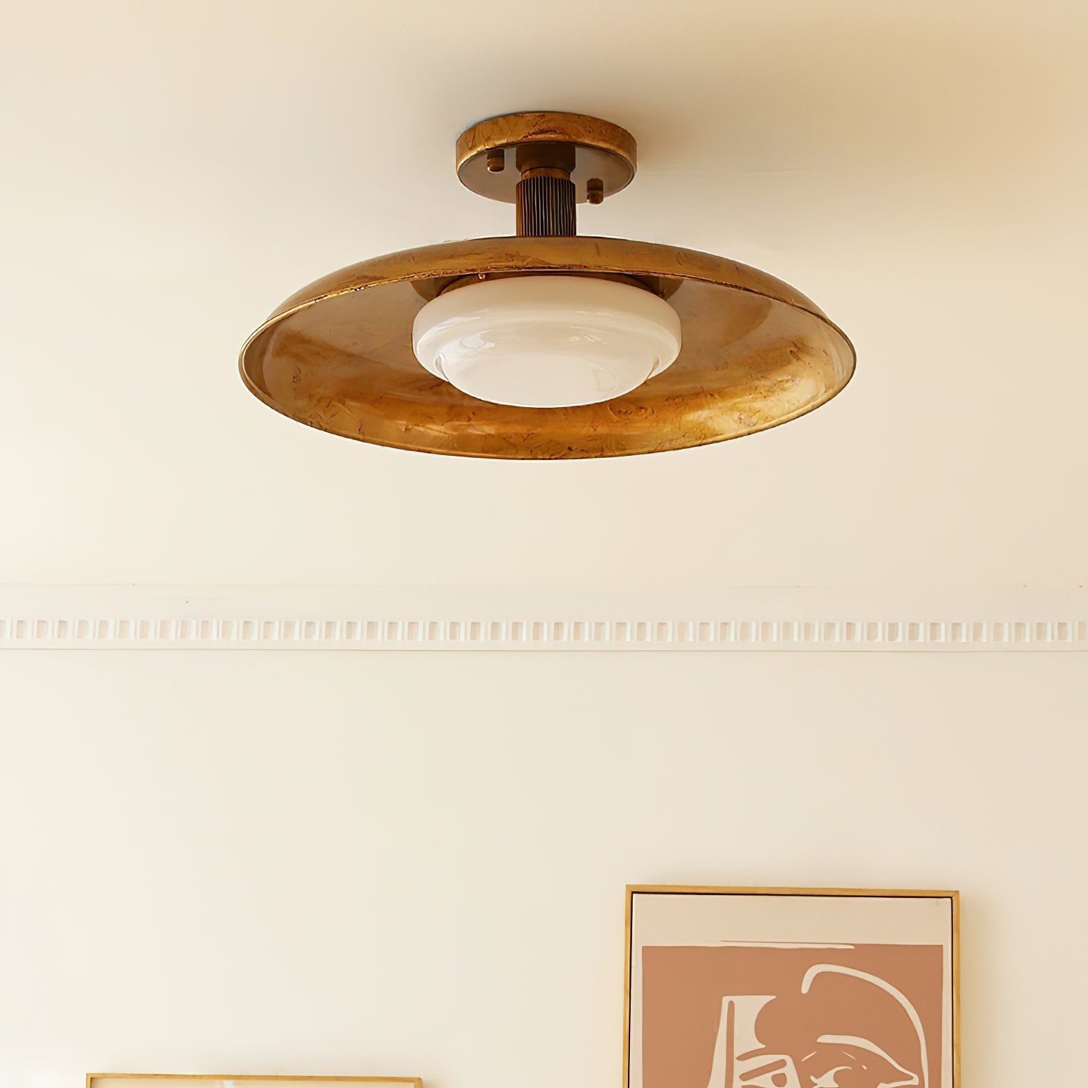 Pot-Lid Style Flat-Panel Ceiling Light T1921