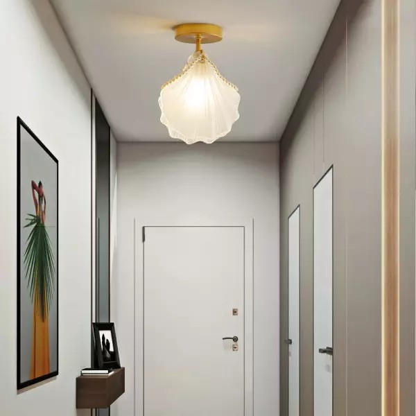 Modern Shell Glass Living Room Lamp S88