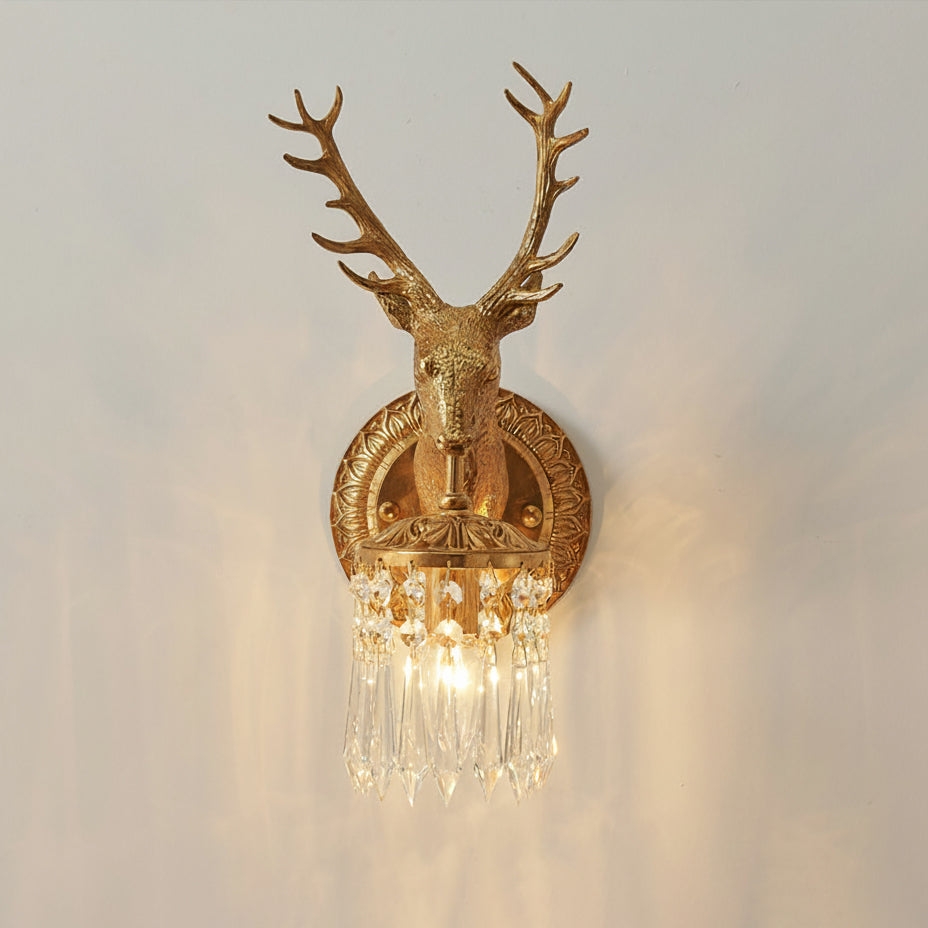 Antler Crystal Wall Lamp T1964