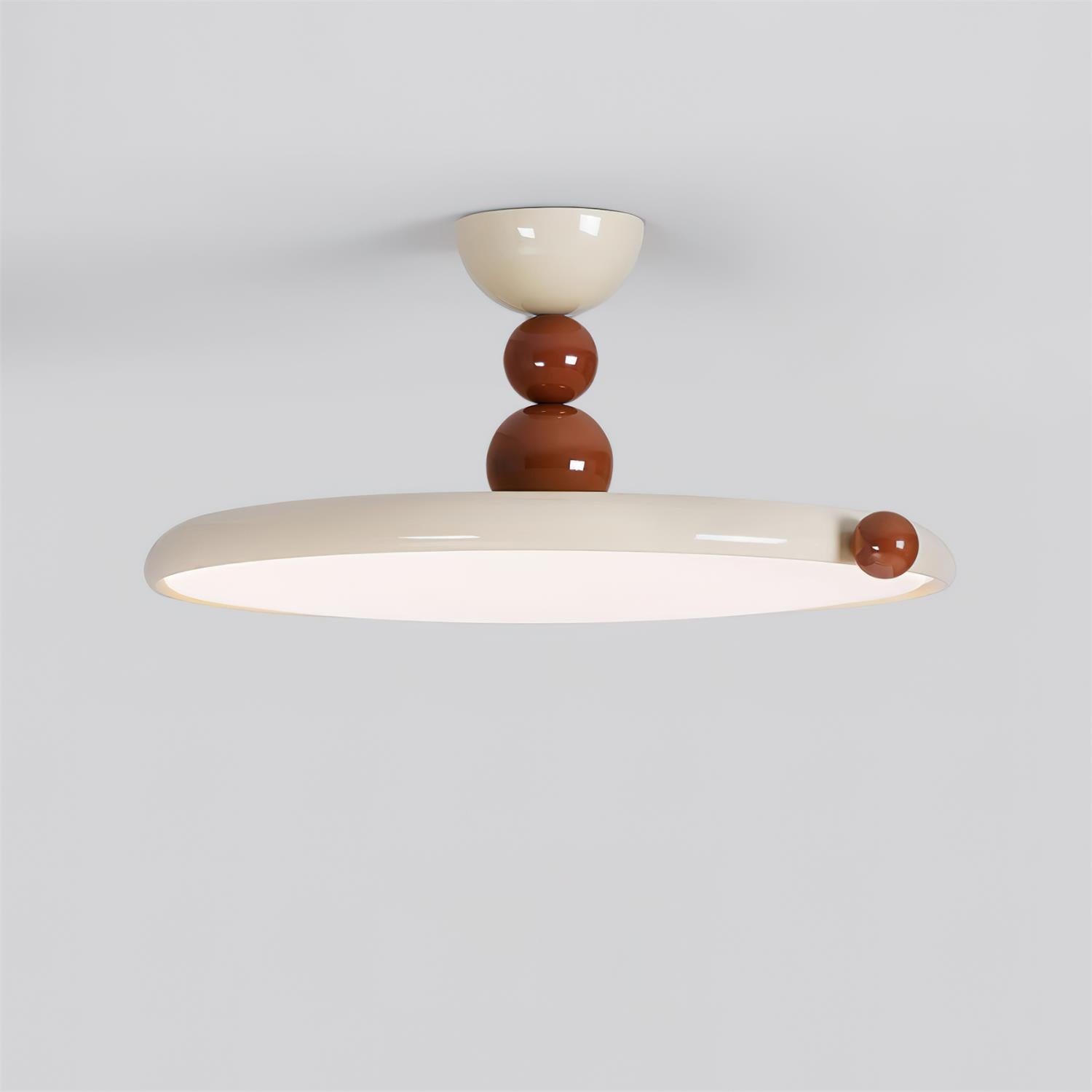 French Style Retro Round Flying Disc Ceiling Lamp M133
