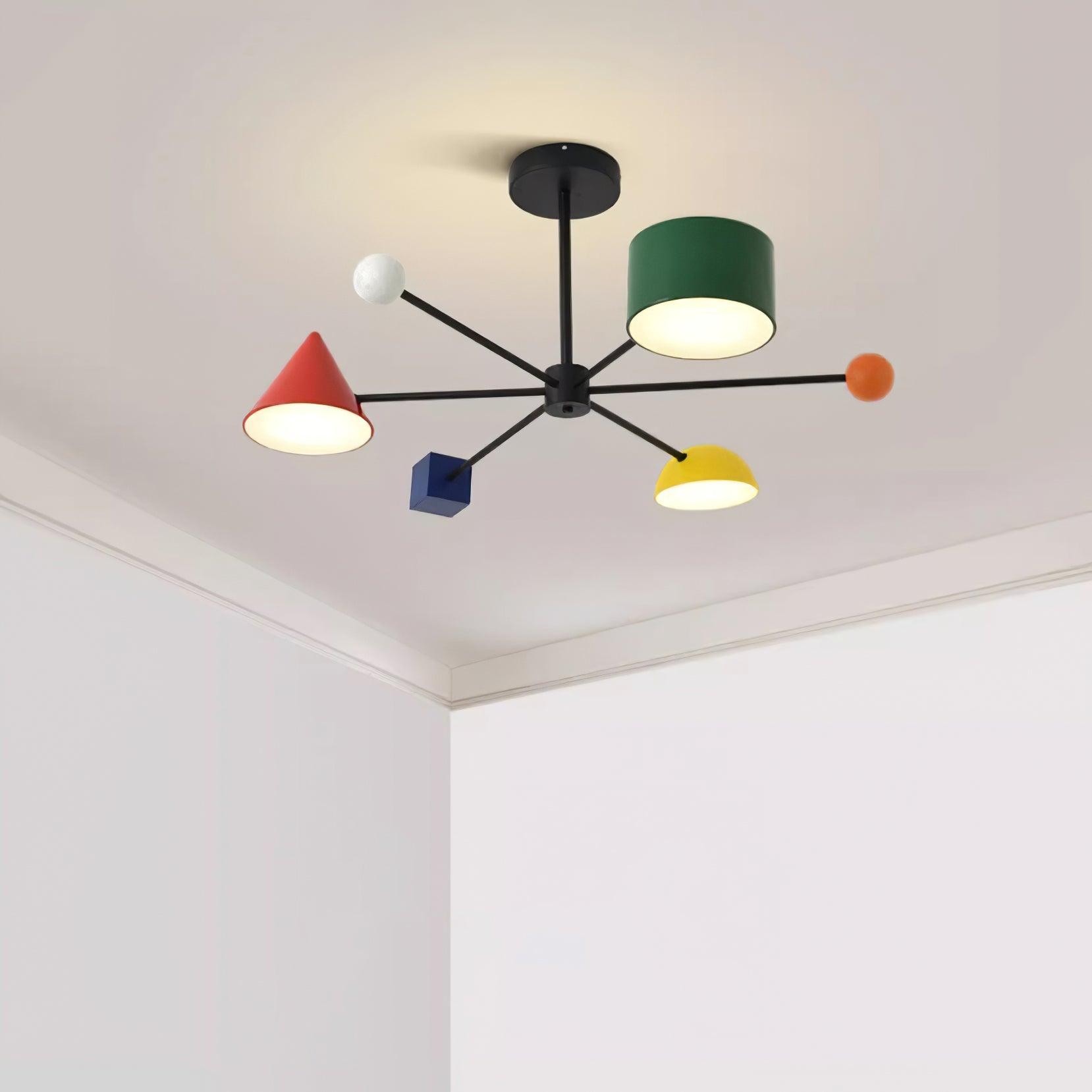 Geometric Colorful Ceiling Light M276
